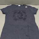 Weird Girls Club Retro Gothic Floral Alt Girl T-Shirt Asphalt Grey XS 