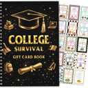 College survival gift card book - Graduation College Gift Card Book 2026 open when envelopes fo Graduation college student Graduation Gifts for High School Survival Gifts Card Booklet Holder Book