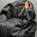 Big Joe Milano Beanbag Chair with Vibe Black Montana Leather