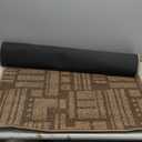 Color&Geometry Front Door Mat Non-Slip, Low-File, Easy to Clean, Sturdy Doormat, Entryway Rug for Hallway, Entrance, Porch Floor, 36"x60", Brown (Rolled-up NO Creases)