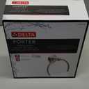 Delta Porter (1-Pack) Hand Towel Holder SpotShield Brushed Nickel Towel Racks for Bathroom Wall Round Towel Ring Holder for Bath Towel Hanger for Kitchen, Bathroom Accessories PTR46-BN