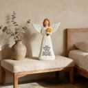 Retirement Gift for Woman, Happy Retirement Gifts for Women Teacher Nurse Friend Coworker, 7 Angel Figurine for Retirement Party Decorations (Yellow Tulip Retired Angel)