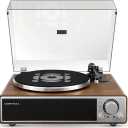 ONE-Q All-in-one Vinyl Record Player with Bluetooth 5.4, HiFi Turntable Built-in Speakers, Phono Preamp, AT-3600L Cartridge, 33/45 RPM, Auto Off