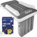 LUMARA Toddler Airplane Bed - Inflatable Airplane Bed for Toddlers, Plane Baby Mattress for Kids - Blow Up Air Mattress for Child Flight Sleep with Safety Belt, Innovative Valves, No Pump Needed