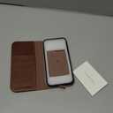 SHIELDON Case for iPhone 16 Pro Max, Genuine Leather 2 in 1 Wallet Kickstand RFID Blocking Card Holder Magnetic Shockproof Wireless Charging Case Compatible with iPhone 16 Pro Max - Retro Coffee