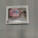 Inesore with Safety Lock for AirPods 4 Case Cover 2024,Floral Cute AirPod 4th Generation Case for Women Girly with Cleaner Kit and Keychain- Pink Berry Flower