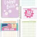 2 x Accounting Ledger Book for Small Business and Personal Use - Budget Ledger Books for Bookkeeping, Expense Tracker Notebook, Bookkeeping Record Book, Receipt and Account Ledgers Books