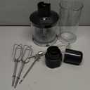 1000W 6-in-1 Immersion Blender Handheld, 12 Speed Hand Blender with 600ml Mixing Beaker, 500ml Chopper, 304 Stainless Steel Blades, Whisk, Milk Frother For Soup, Smoothie, Sauce, Pureel