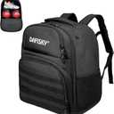 Bowling Ball Bag 2 Ball Bowling Backpack for Single or 2 Balls with Shoes Compartment Fits Up to US Size 15 (Black)
