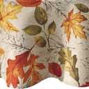 Elrene Home Fashions Autumn Leaves Fall Printed Wrinkle Resistant Tablecloth, Holiday Table Cover for Formal or Everyday Use, 70" Round