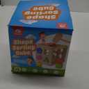 Coogam Wooden Montessori Toys for Toddlers, Shape Sorting Cube Fine Motor Skills Game for Year Old 18 Month+ Baby Boys Girls Gift