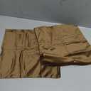 MIULEE Fall Pack of 2 Dark Gold Decorative Velvet Throw Pillow Cover Soft Pillow Cover Soild Square Cushion Case for Sofa Bedroom Car 18x 18 Inch 45x 45cm