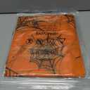 Halloween Curtains for Living Room, Orange Sheer Curtains 95 Inch Length 2 Panel Halloween Decorations for Home, Spider Web Window Drapes Decorations for Bedroom and Home Decor, 52 x 96 Inch