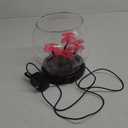 hygger 0.5 Gallon/1 Gallon Glass Fish Bowl with LED Light and Decor, Small Round Betta Fish Tank Goldfish Bowl, Round Clear Unbreakable Aquarium/Vase/Hydroponic Plant Terrarium, Nice Centerpieces