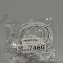 Cat6a Patch Cables 1ft (10 Pack) Slim, Cat6 Ethernet Patch Cable Pure Copper, Flexible Cat 6 Patch Cable 550MHZ 10G, Space-Saving Cat 6A Network Cables for Patch Panel, White