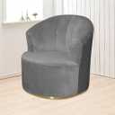 Velvet Single Sofa Cover Swivel Barrel Chair Cover Modern Accent Chair Slipcovers Barrel Armchairs Sofa Cover Protector for Home Decor Living Room