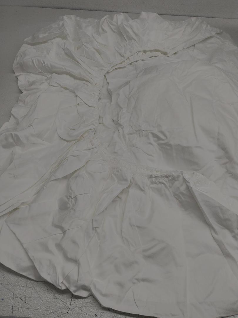 2Twin Fitted Sheets 38×50 White
