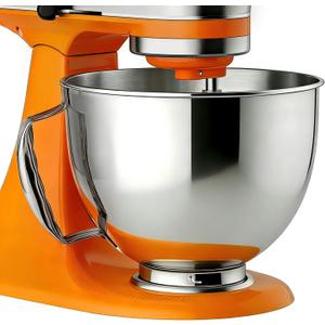 Stainless Steel Mixer Bowl Fit for KitchenAid Artisan&Classic Series 4.5-5 QT Tilt-Head Stand Mixer, Mixing Bowl with Comfortable Handle