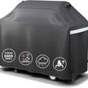 Hisencn BBQ Grill Cover 55 Inch Heavy Duty Waterproof Barbecue Gas Grill Cover for 3 to 4 Burner Cover for Weber, Charbroil, Nexgrill, Char Broil, Dyna-Glo and More Grill