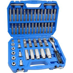 50PCS Suspension Shock Absorber Strut Nut Removal Tool Socket Set, 1/2 inch Steering Hub Shock Absorber Ratchet and Wrench Set, Shock Strut Installation Removal Tool Kit for All Vehicles