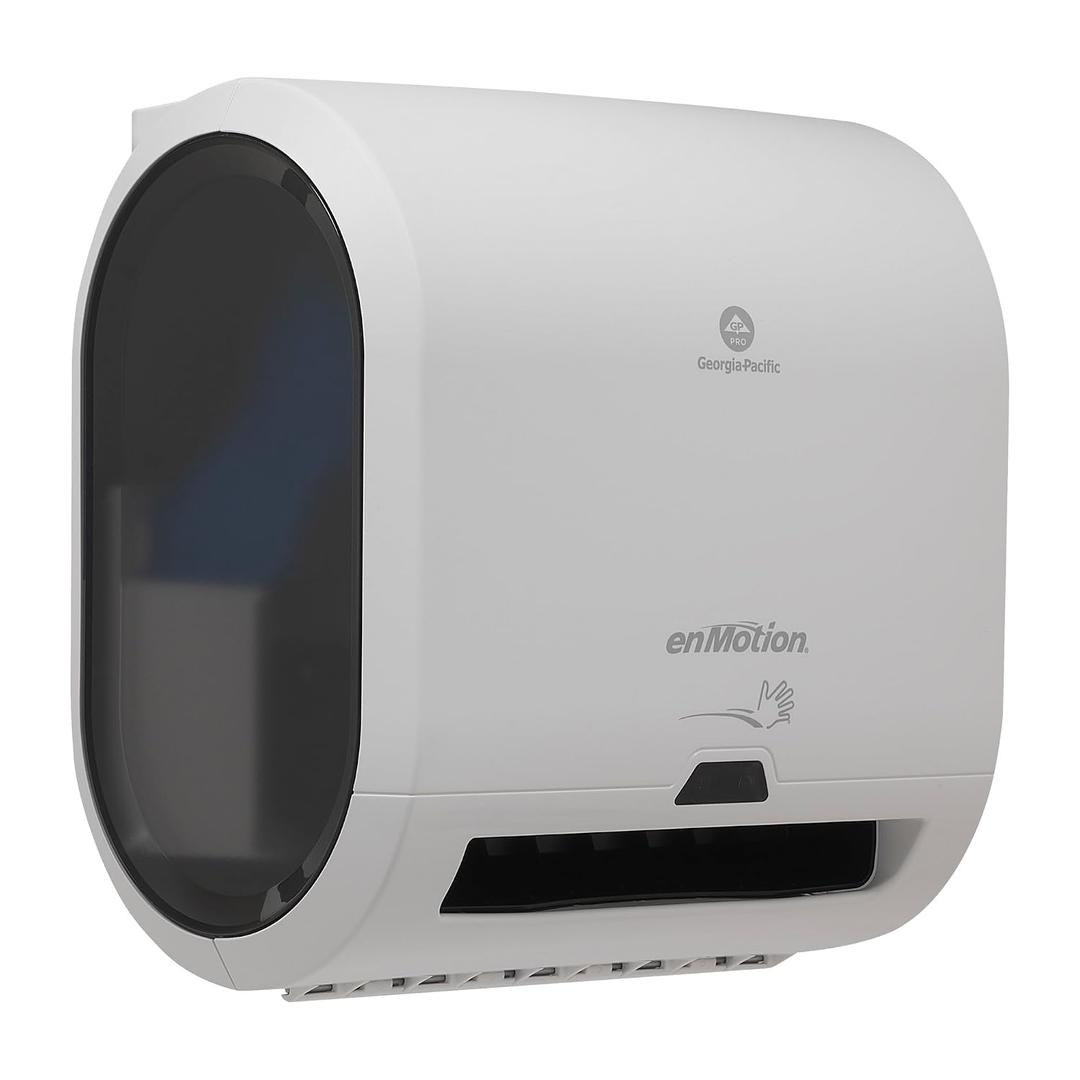 enMotion GeorgiaPacific (by GP PRO) Impulse 8 in 1Roll Automated Touchless Paper Towel Dispenser, White, 59437A
