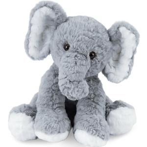 Elephant Stuffed Animals Soft Plush Toy for Baby Girls Boys,12" Grey Soft Small Stuffed Elephant Huggable Gifts for Birthday