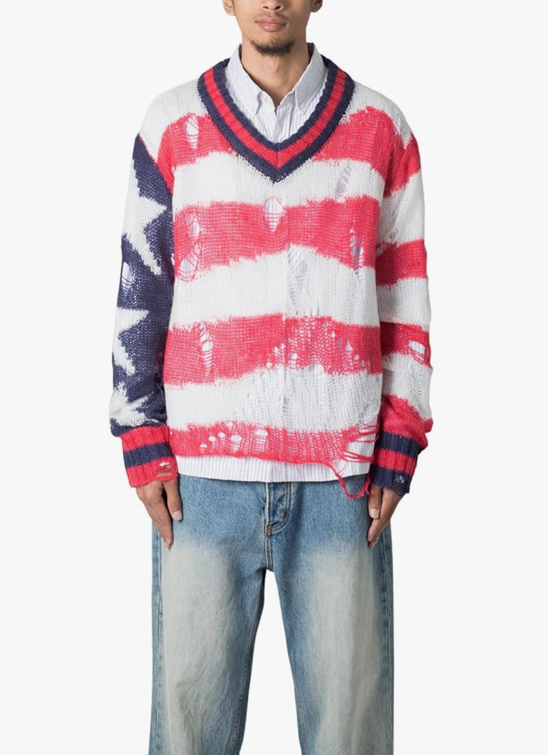 mnml Men's Flag Loose Knitted Sweater XL