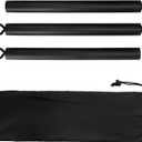 QWORK Resistance Band Bar Pilates Bar Home Gym Fitness Workout Bar for Strength Training Cardio Exercise - 108CM - Max Load 800lb (Portable Detachable Stick x3)