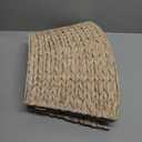 Rattan Christmas Tree Collar - 42in Rustic Farmhouse Style, Hand-Woven Natural Fiber Base with Bow, Large Tree Skirt for Holiday Decor, Fits 6-8ft Trees & Conceals Stand