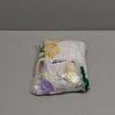 Spring Summer Floral Round Fitted Tablecloth with Elastic Waterproof Outdoor Tablecloth Wipeable Table Cover for Indoor Kitchen Home Party Fits 48-52" Diameter Round Tables