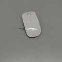 RAPIQUE Bluetooth Wireless Mouse - (BT5.1+USB) Slim Dual Mode Computer Mice with Quiet Click, Low Power, and 1600 DPI, Portable Cordless for MacBook, Laptop, iPad Pro/Air, Chromebook (White)