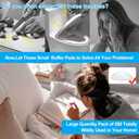 214PCS Cabinet Bumpers Clear Rubber Bumpers Self Adhesive, Soft Cabinet Door Bumper Pads, Sound Dampening Cupboard Door Pads for Kitchen Drawers