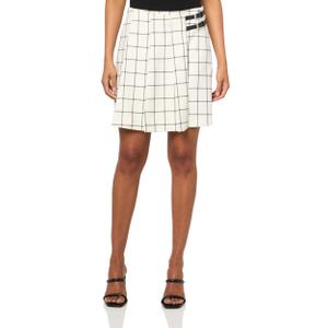 HUGO Women's Big Check Pleated Skirt Size 36
