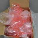 Ciaell 24PCS Pink Plastic Wine Glasses - 7 Oz Plastic Goblets for Party - Pink Vintage Drinking Glasses - Disposable Water Goblets Set for Wedding, Bar, Wine, Cocktail, Whiskey & Valentine's Day