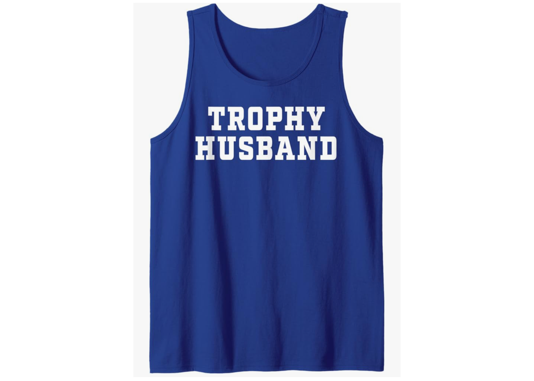 Mens Trophy Husband Tank Top. Size XL