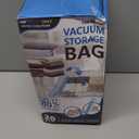 20 Pack Vacuum Storage Bags, Space Saver Bags (4 Jumbo/4 Large/4 Medium/4 Small/4 Roll) Compression for Comforters and Blankets, Sealer Clothes Storage, Hand Pump Included