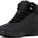 Ulogu Snow Boots for Men Women丨Insulated Waterproof Fur Lined Booties丨Non Slip Lightweight Winter Shoes no size displayed measures 11 inches worn used