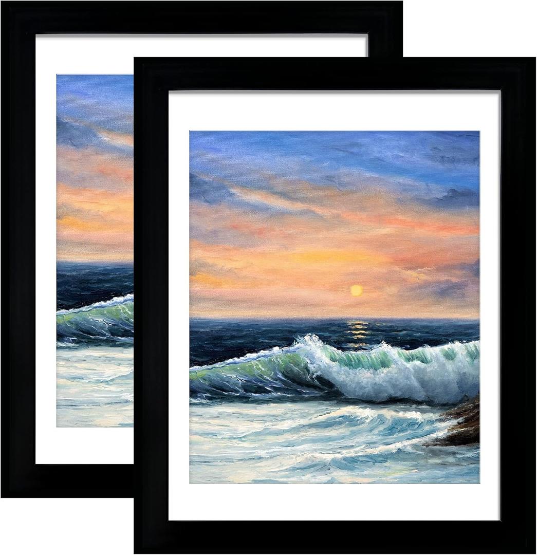 LUCKYLIFE 18x24 Frame in Black, Gallery Frame for Wall Mounting, 2 Pack