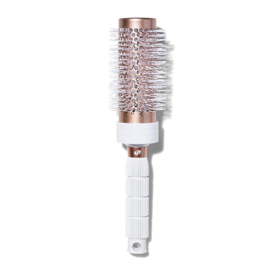 T3 Volume Round Hair Brush Ceramic-Coated Barrel Vented Round Brush for Blow Drying Heat Resistant Bristles (2.5 Inch round brush)