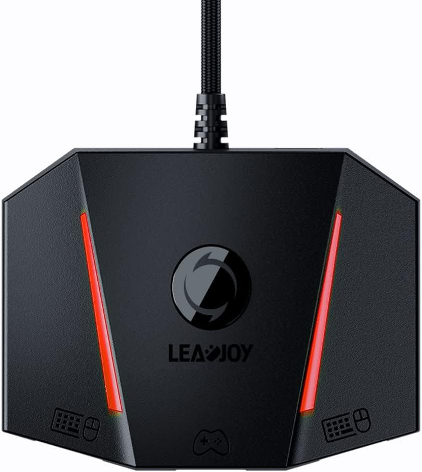 VX2 AimBox Game Console Keyboard and Mouse Adapter, Wired Connection Converter with 3.5mm Studio Jack, Compatible with Switch, Xbox Series X, Xbox One, PS4, PS5