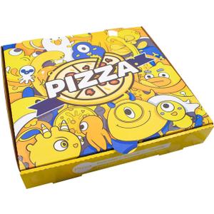 10 x 10 Pizza Boxes Takeout Protective Delivery Containers Collapsible Paper Yellow Color Printing Square Carton Patterns Portable Package for Restaurant Home 10 Inch Corrugated Cardboard (12 Pack) 10 x 10 Pizza Boxes Takeout Protective Delivery Containers Collapsible Paper Yellow Color Printing Square Carton Patterns Portable Package for Restaurant Home 10 Inch Corrugated Cardboard (12 Pack)