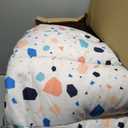 Big Joe Milano Child-Sized Bean Bag Chair for Kids Bedroom and Reading Nook, Dolce Terazzo Lenox, Durable Easy-Clean Woven Polyester, Refillable