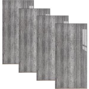 4PCS Foam Wood Tile Self-Adhesive Wall Stickers Distressed Wood Grain Wallpaper Thickening Self-Adhesive Wall Stickers Wall Panels for Various Surfaces Smooth & Rough, 11.8In X 23.6In (4, CLS-34)