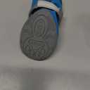 QUMY Dog Shoes for Small Dogs, Puppy Dog Boots & Paw Protectors for Winter Snow Day, Summer Hot Pavement, Waterproof in Rain Weather, Ourdoor Hiking, Indoor Hardfloor Skid-Resistant Sole Blue Size 4