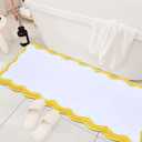 Zeeinx Bathroom Runner Rug - 18 x 47 Inch Non Slip Absorbent Bath Mats, Machine Washable Floor Mats for Tub & Shower
