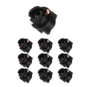 2 x 10 Pack T5 2721 T1.5 Twist Lock Wedge Instrument Panel Dash Light Bulbs Base Socket Replacement fit for 2721 206 Type Bulbs