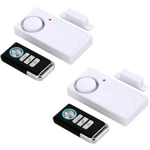 HENDUN Door Alarms When Opened with Remote, Door Bells Chimes, Door Security Sensor Pool Alarm for Kids Safety (2 Pack)