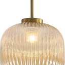 KCO Lighting Amber Glass Ceiling Lamp Mid Century Modern Ceiling Lights Gold Brass Semi Flush Mount Ceiling Light Small Bathroom Ceiling Light Fixtures