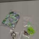 Soulchen 16 Sets Button Christmas Ornament Kit Button Christmas Tree Craft DIY Green Hanging Ornament Kit for Xmas Holiday Decoration Stocking Filler Party Favor