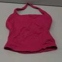 Impact Halter Top Woman Sports Vest Yoga Clothing Backless Hanging Neck Sports Tank Top with Built-in Cups, XS, Berry